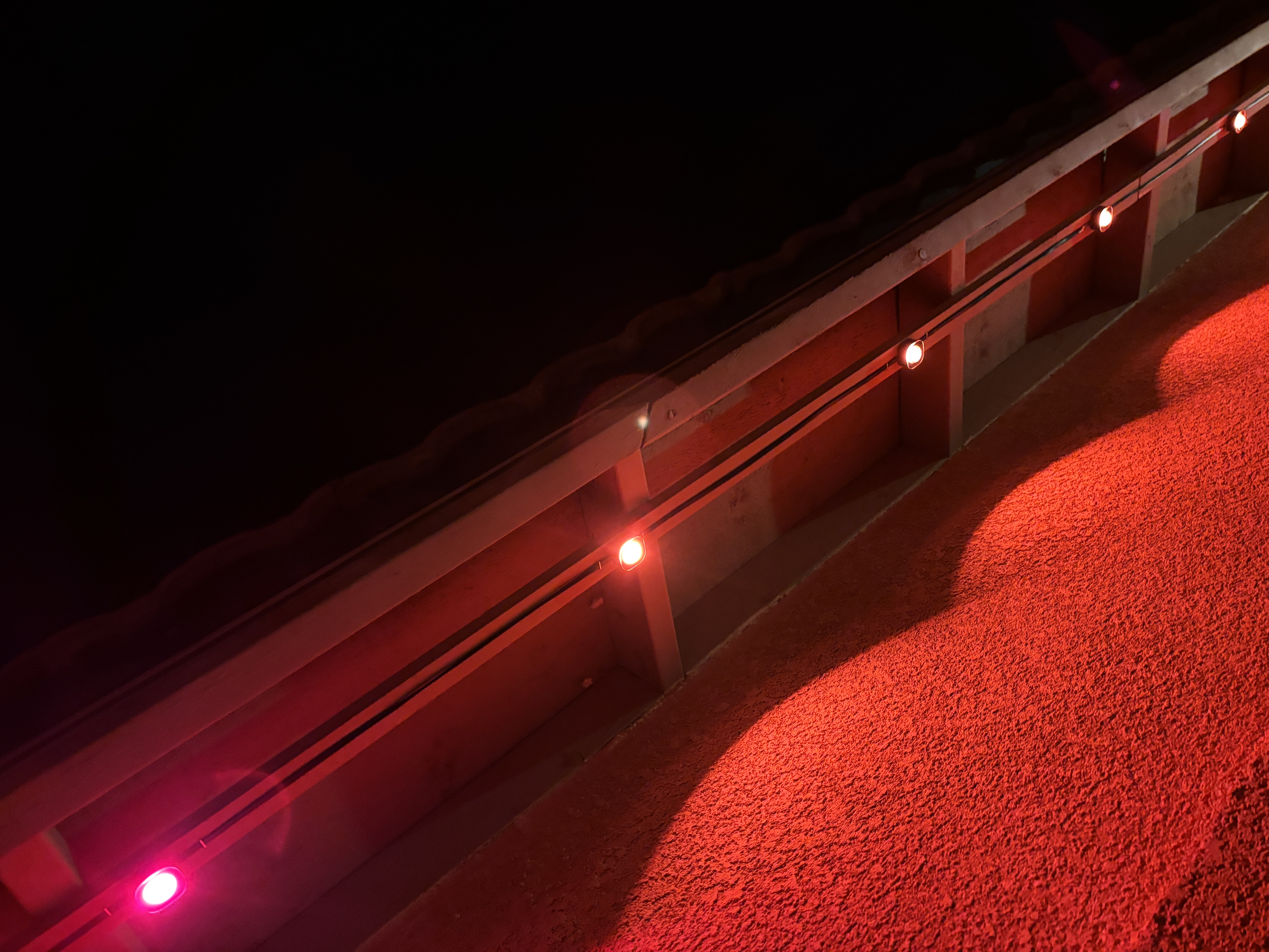 Permanent exterior lighting eaves 2